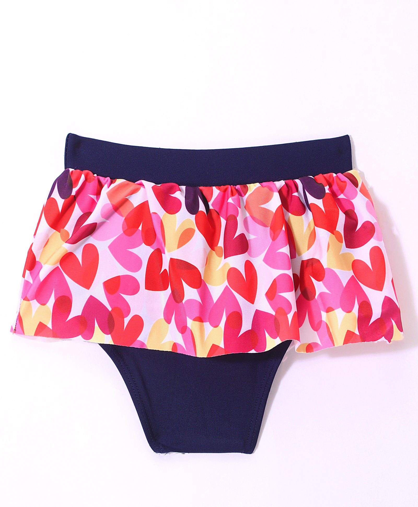 HEARTY 2PC SWIM SUIT - NAVY & PINK