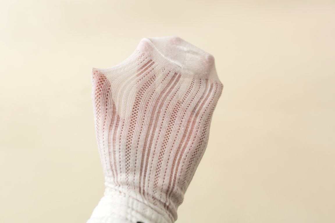 DOUBLE BOW APPLIQUE KNEE LENGTH SOCKS