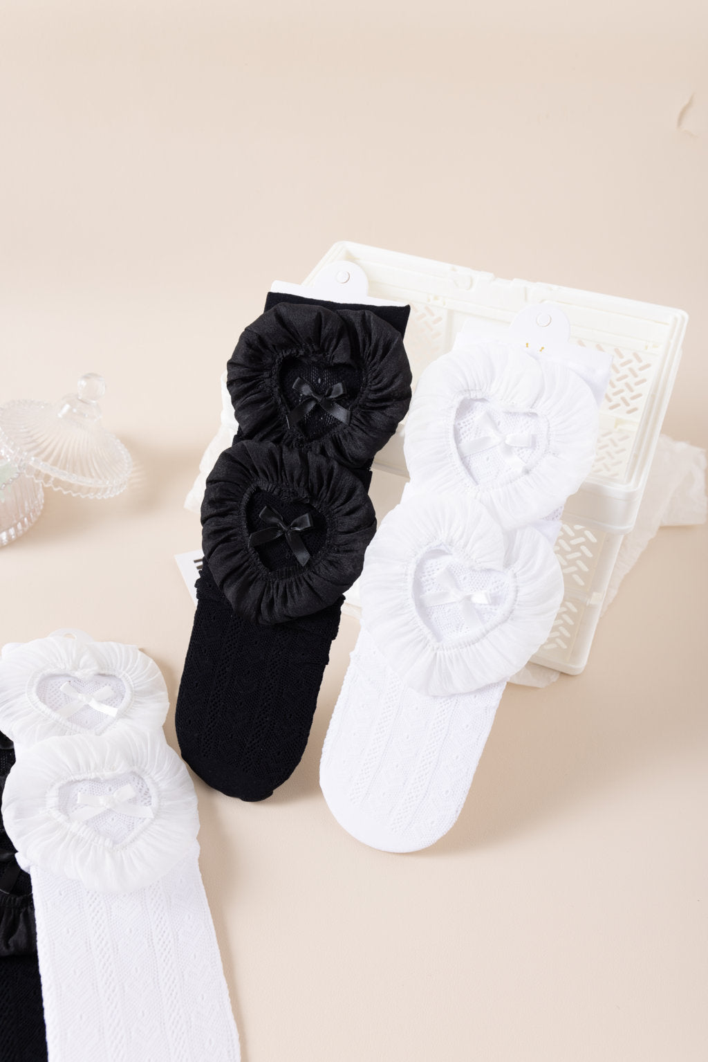 HEART DESIGN KNEE LENGTH SOCKS