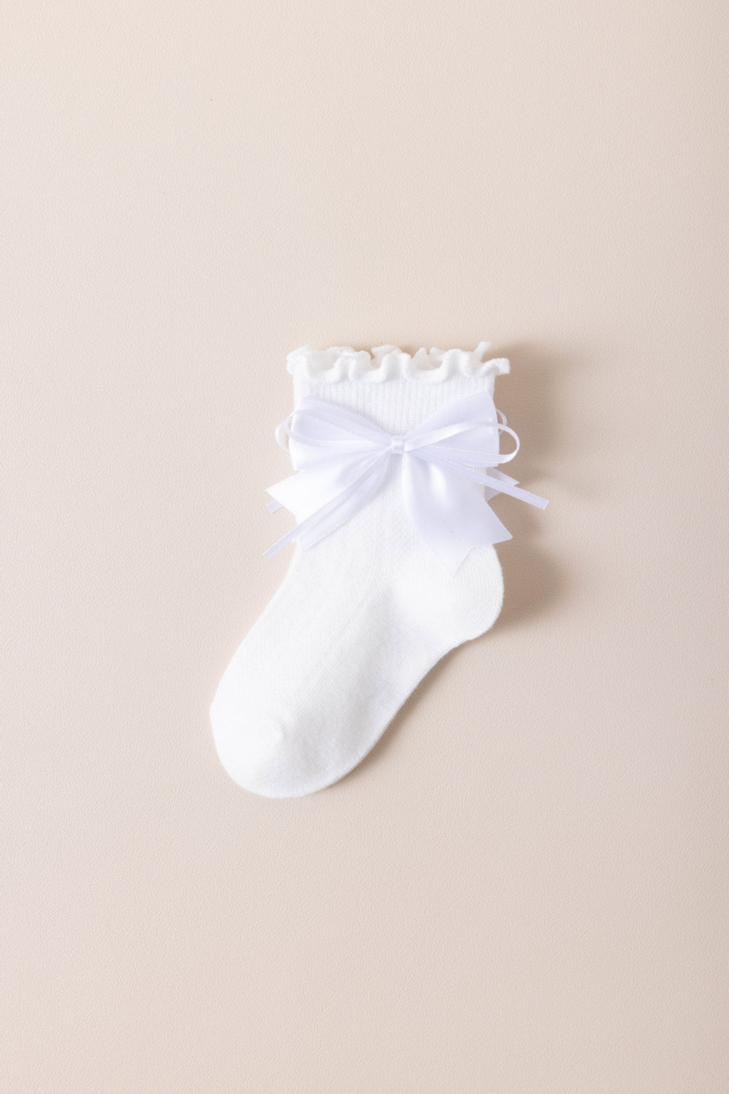 BOW & KNOT APPLIQUE ANKLE LENGTH SOCKS