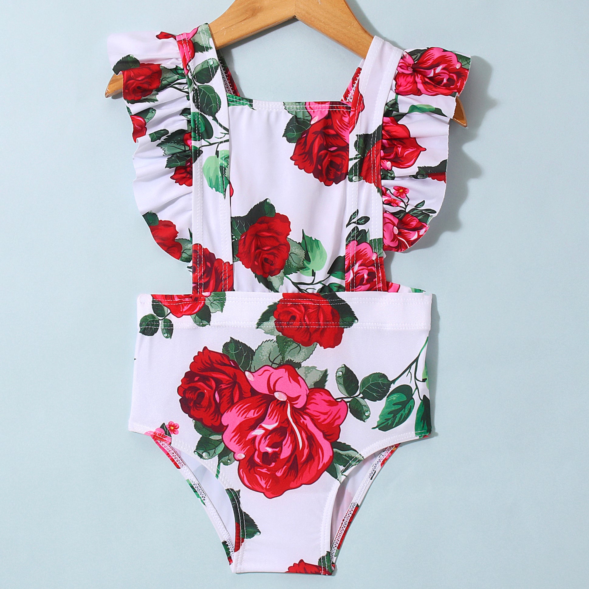 ROSY SWIMSUIT - RED & WHITE