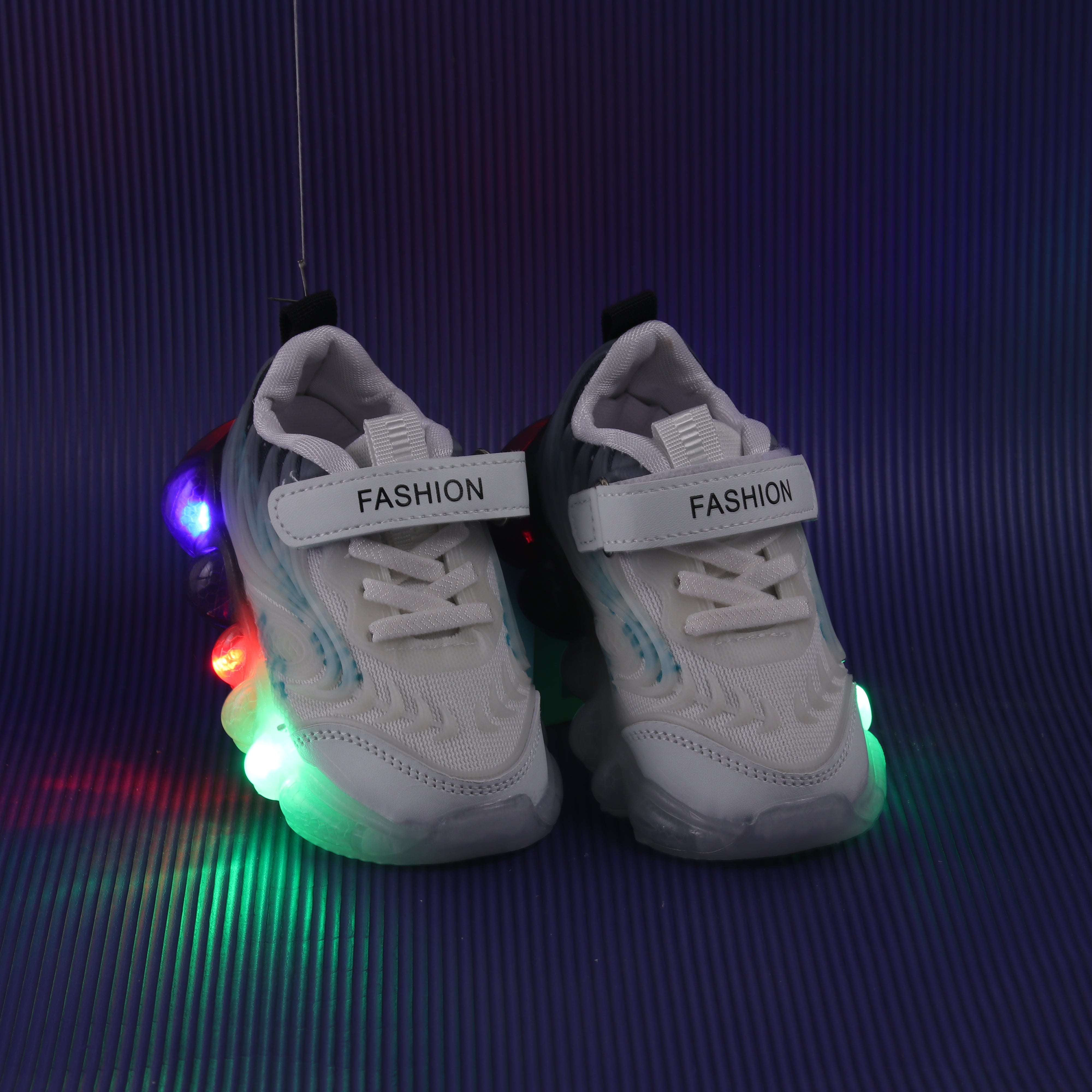 FISHY BONES LED SHOES - BLACK