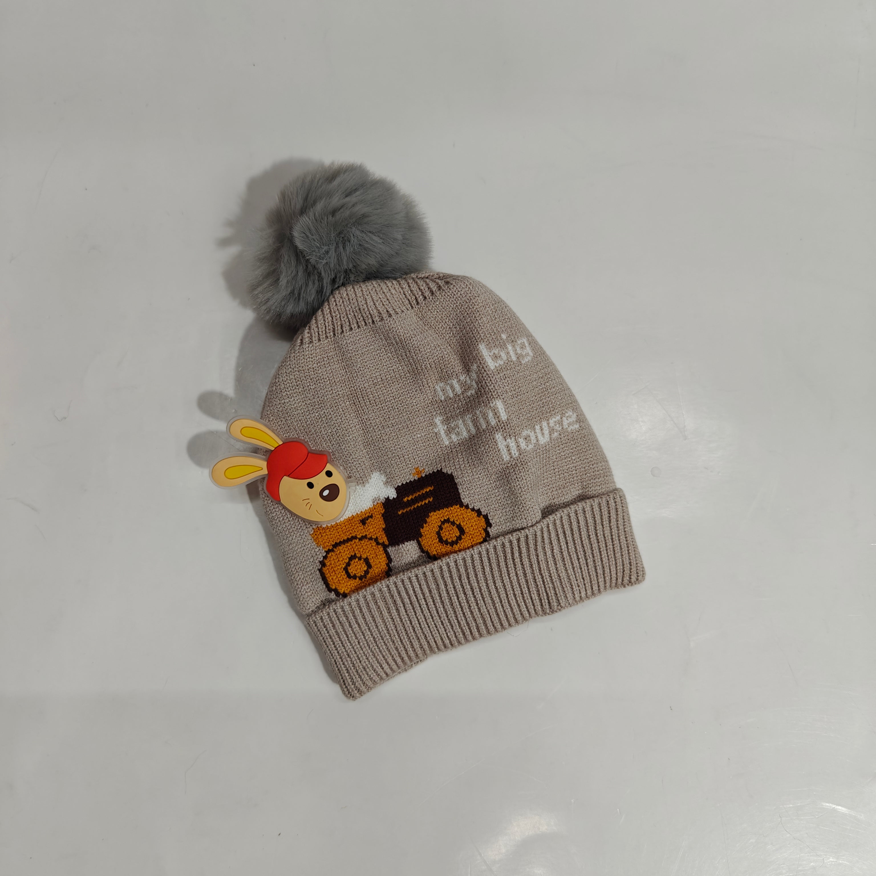 BEAR IN CAR WINTER CAP