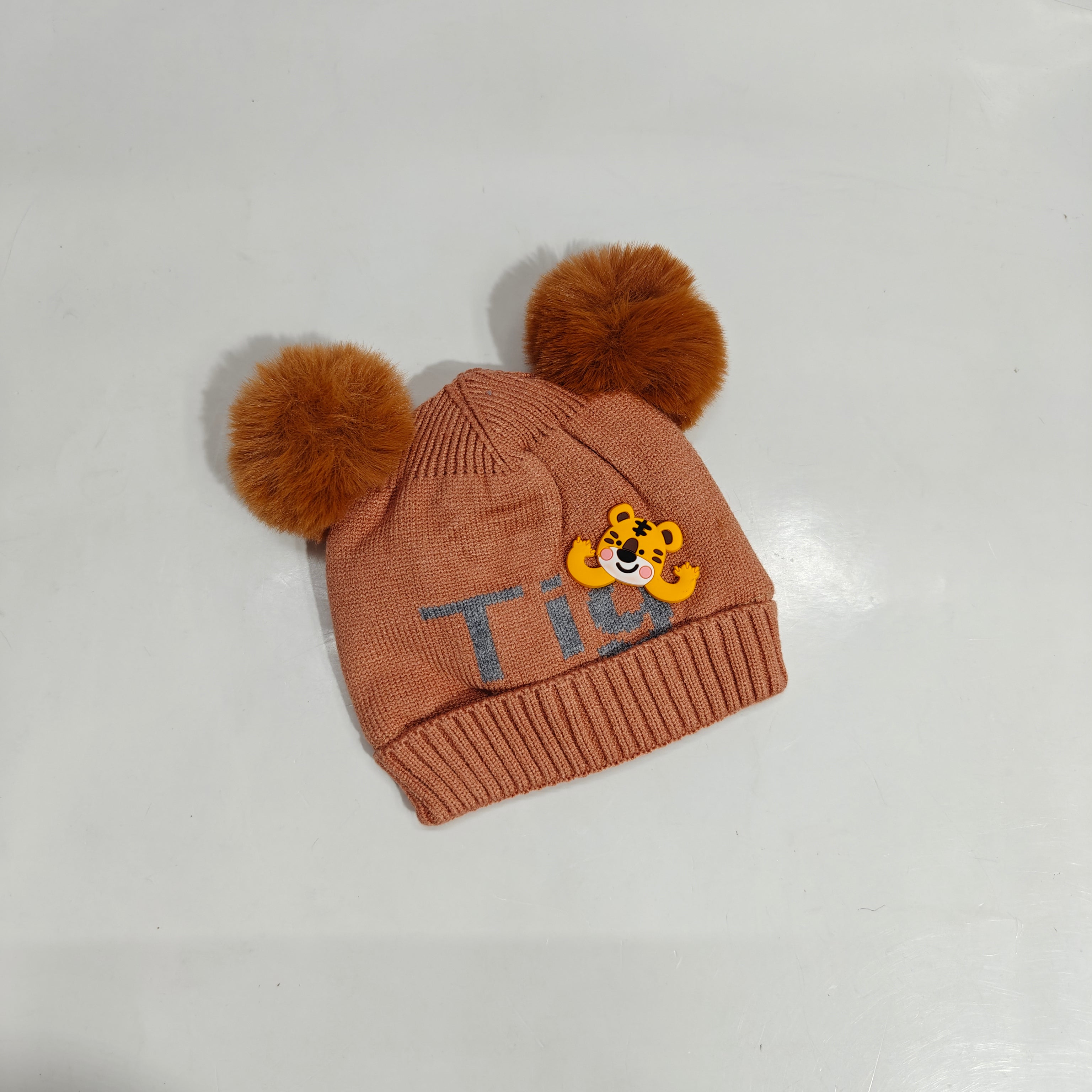 TIGER POM POM WINTER CAP