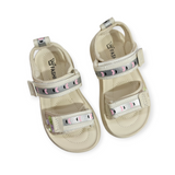 BALLOON PATCH SANDALS - WHITE