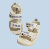 BALLOON PATCH SANDALS - WHITE