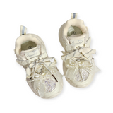 GLITTERED DETAILED WITH PEARL KNOT SNEAKERS - WHITE