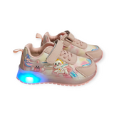UNICORN PATCH LED SHOES - LIGHT PINK