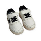 SIDE PATCH DETAILED LED SHOES - BLACK