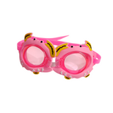 ROUND SHAPE CRAB DESIGN SWIMMING GOGGLES - PINK
