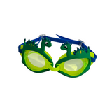 ROUND SHAPE DINOSAUR DESIGN SWIMMING GOGGLES - GREEN