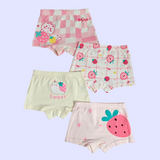 ASSORTED PACK OF 2 BUNNY & STRAWBERRY PRINTED PANTIES - MULTICOLOR