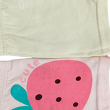 ASSORTED PACK OF 2 BUNNY & STRAWBERRY PRINTED PANTIES - MULTICOLOR