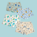 ASSORTED PACK OF 2 SPACE & DINO PRINTED BOXERS - MULTICOLOR