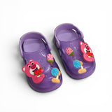 BEAR APPLIQUE CLOGS - PURPLE