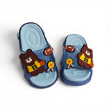 BEAR APPLIQUE SLIDER - BLUE