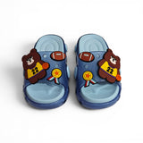 BEAR APPLIQUE SLIDER - BLUE