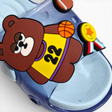 BEAR APPLIQUE SLIDER - BLUE