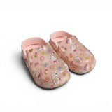 BUNNY PRINTED CLOGS - LIGHT PINK