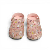 BUNNY PRINTED CLOGS - LIGHT PINK