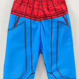 SPIDER WEB 2 PIECE SWIMSUIT - BLUE & RED
