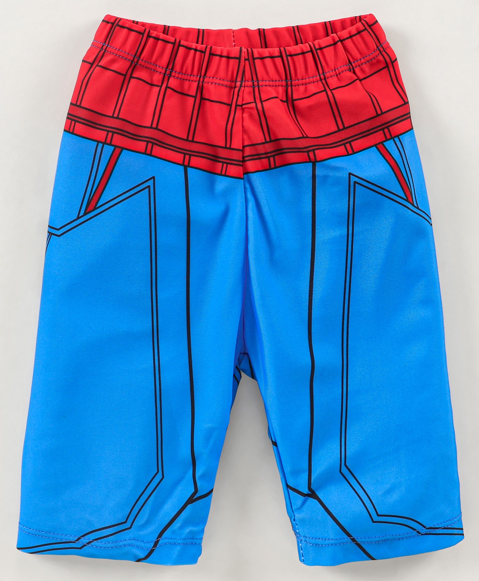 SPIDER WEB 2PC SWIM SUIT - BLUE & RED