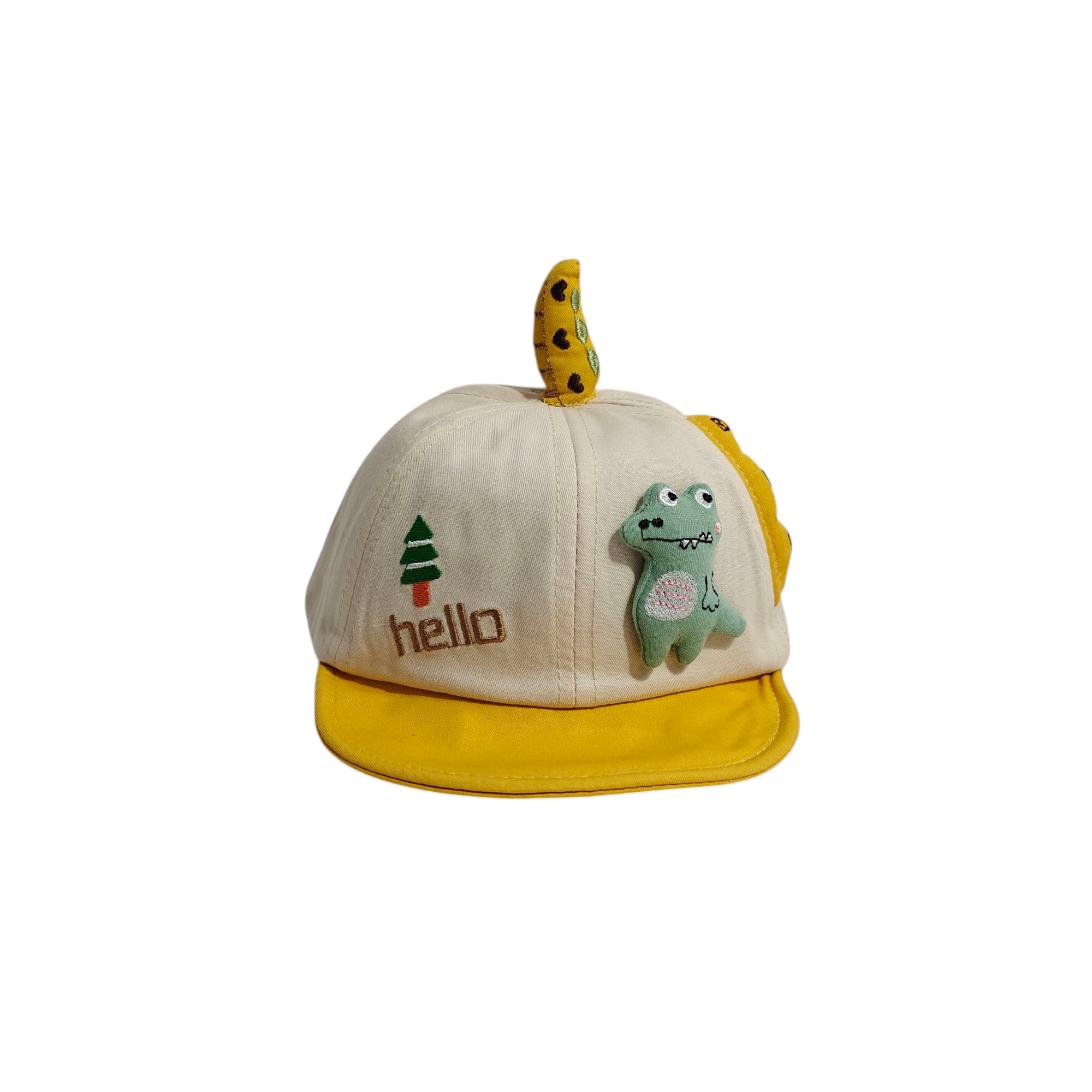 HELLO DINO APPLIQUE CAP