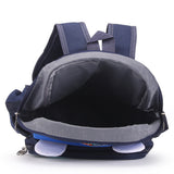 Dinosaur Pint Double Pocket Backpack - Blue