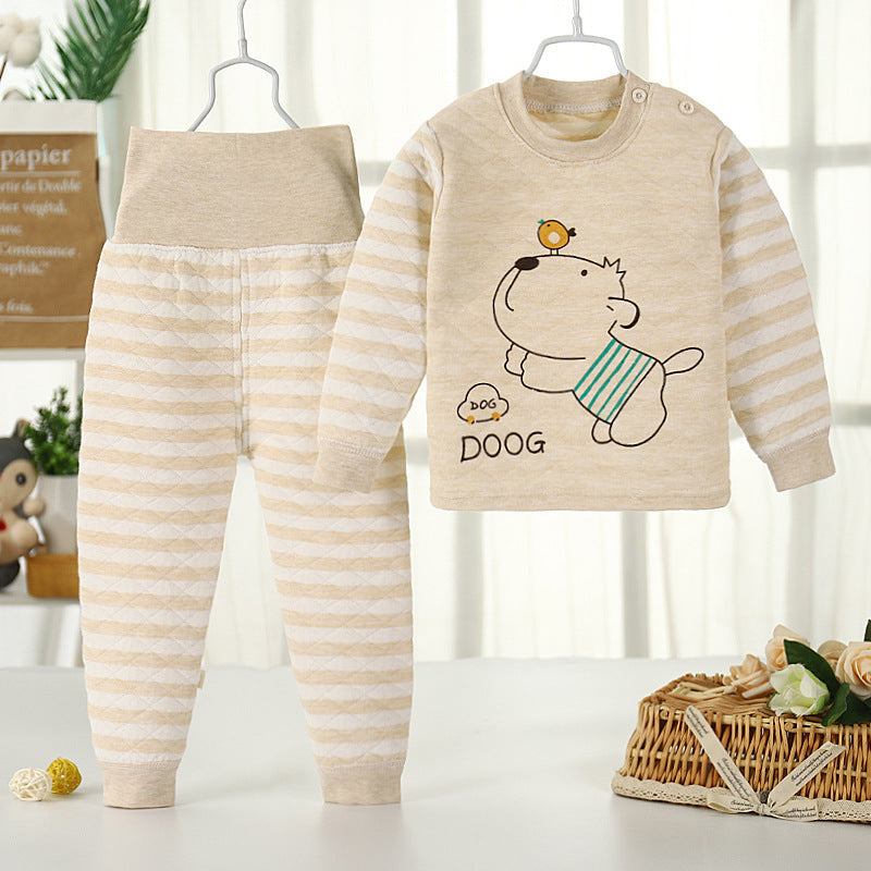 DOGY PRINT CO-ORD SET - BEIGE