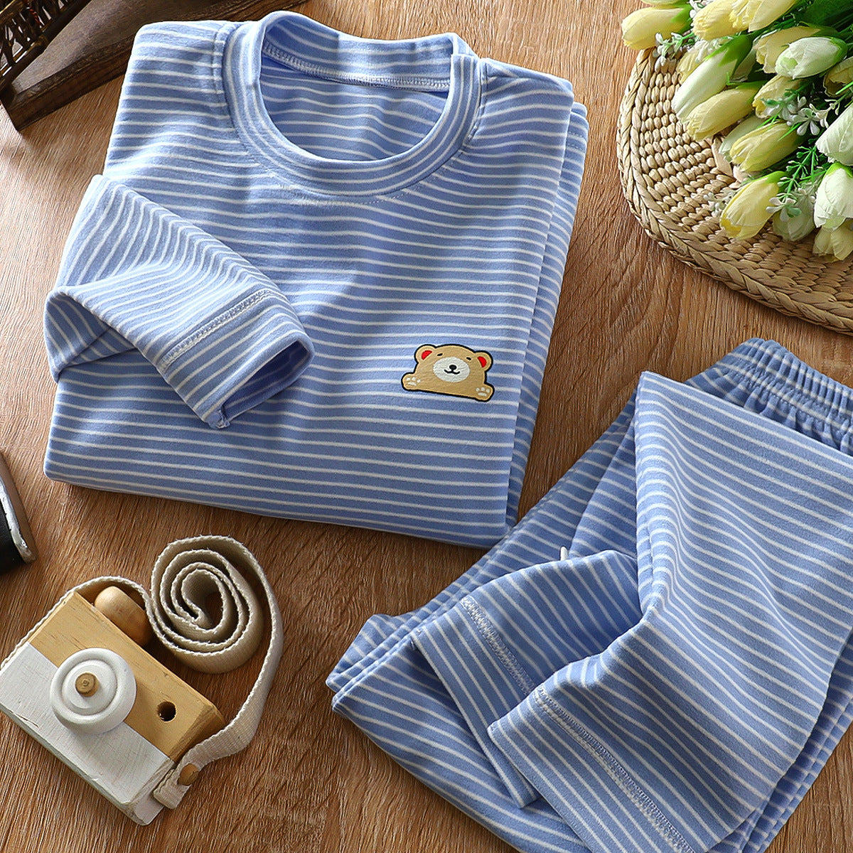 TEDDY FULL SLEEVES CO-ORD SET - BLUE