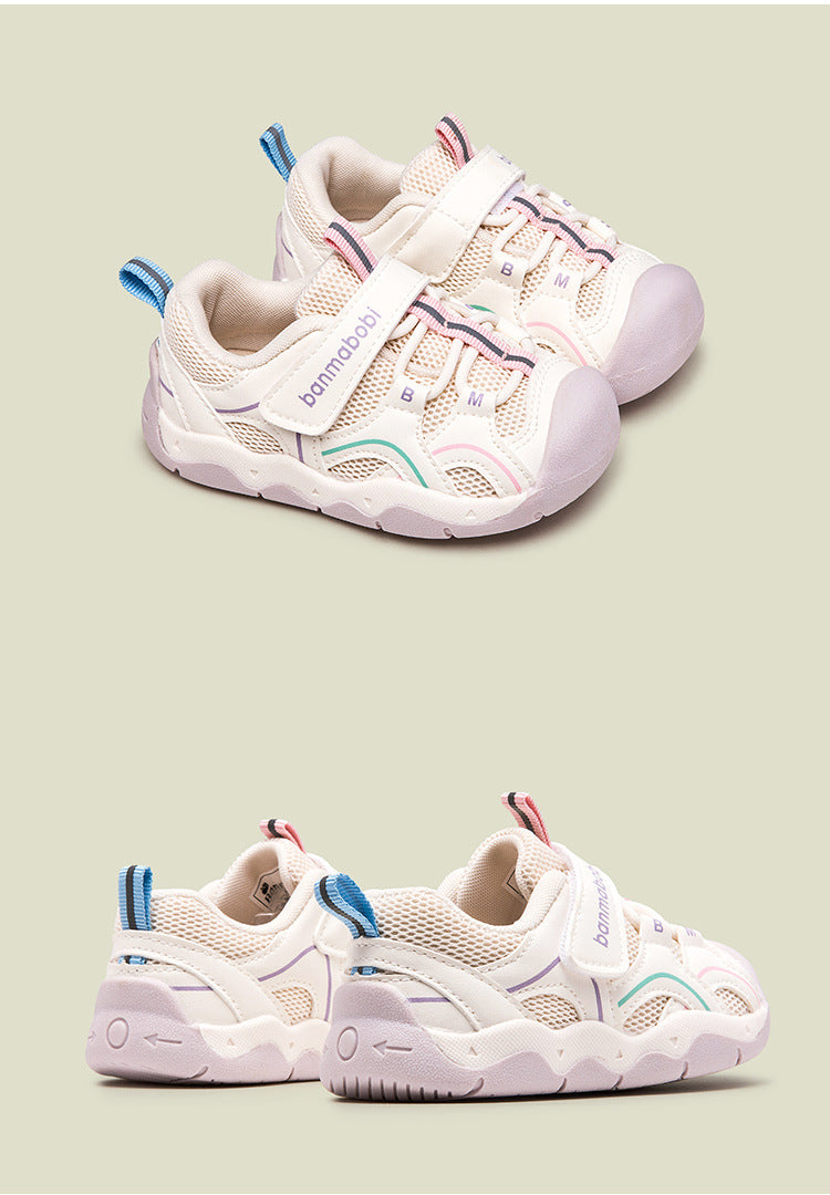 CRISS-CROSS DESIGN PREWALKER SHOES - PURPLE