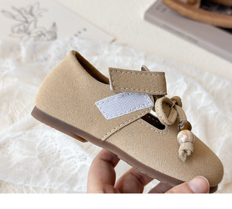 KNOT APPLIQUE MARY JANE - KHAKI