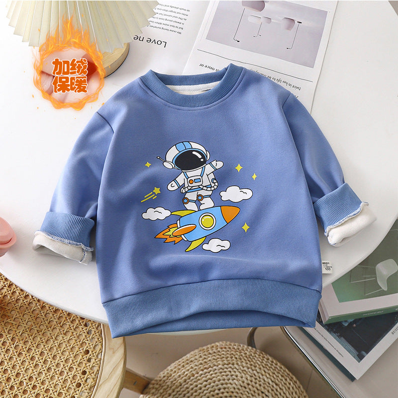 ASTRO PRINT PULLOVER - BLUE
