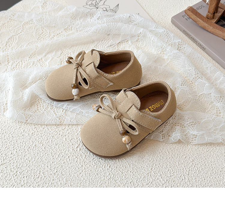 KNOT APPLIQUE MARY JANE - KHAKI