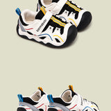 CRISS-CROSS DESIGN PREWALKER SHOES - BLACK