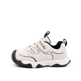 LACE DESIGN VELCRO CLOSURE PREWALKER SHOES - BLACK