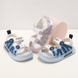 AIR PATCH CASUAL SANDALS - WHITE & PINK