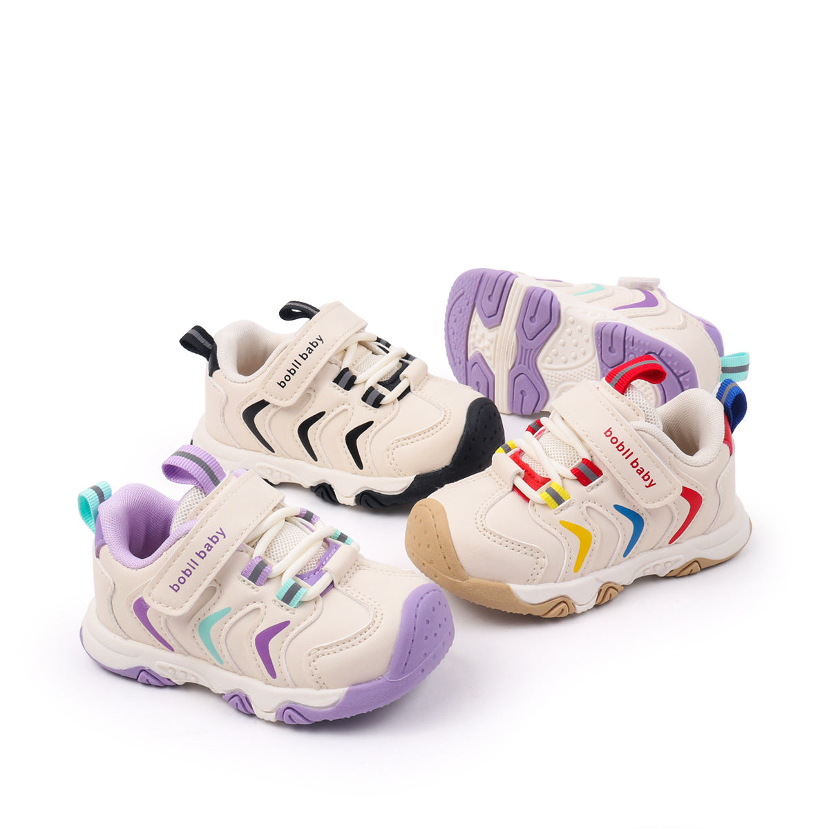 ZIG-ZAG DESIGN PREWALKER SHOES - PURPLE