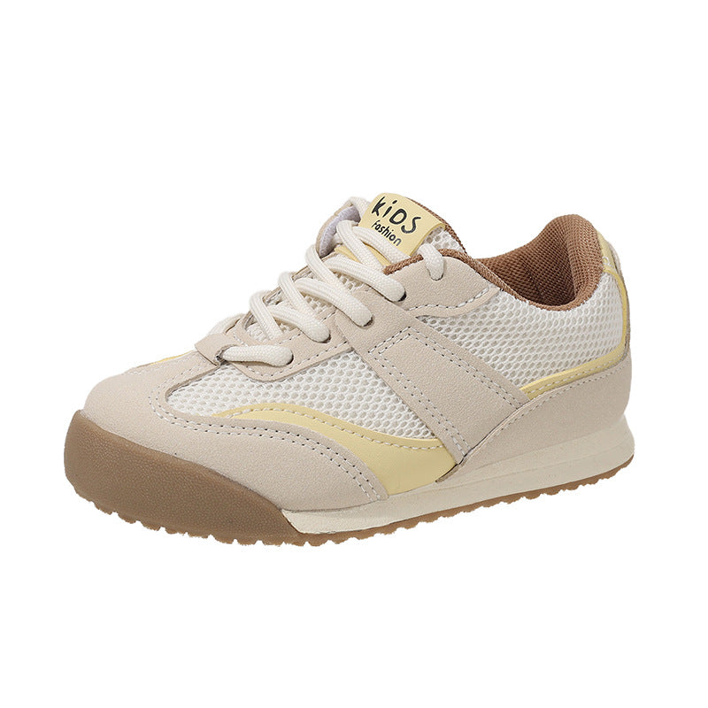 MESH VELCRO SNEAKERS - YELLOW
