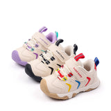 ZIG-ZAG DESIGN PREWALKER SHOES - BLACK