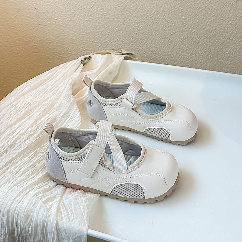CRISS CROSS MARY JANES - WHITE