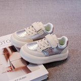 GLITTERED STAR SNEAKERS - SILVER & PINK