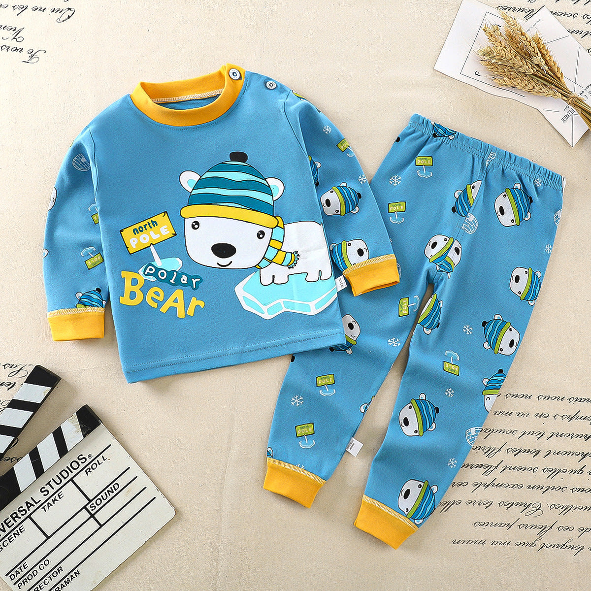 POLAR BEAR  PRINT CO-ORD SET - BLUE