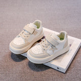 GLITTERED STAR SNEAKERS - WHITE & BEIGE