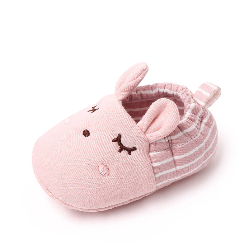 BUNNY FACE SLIP-ON BOOTIES - LIGHT PINK