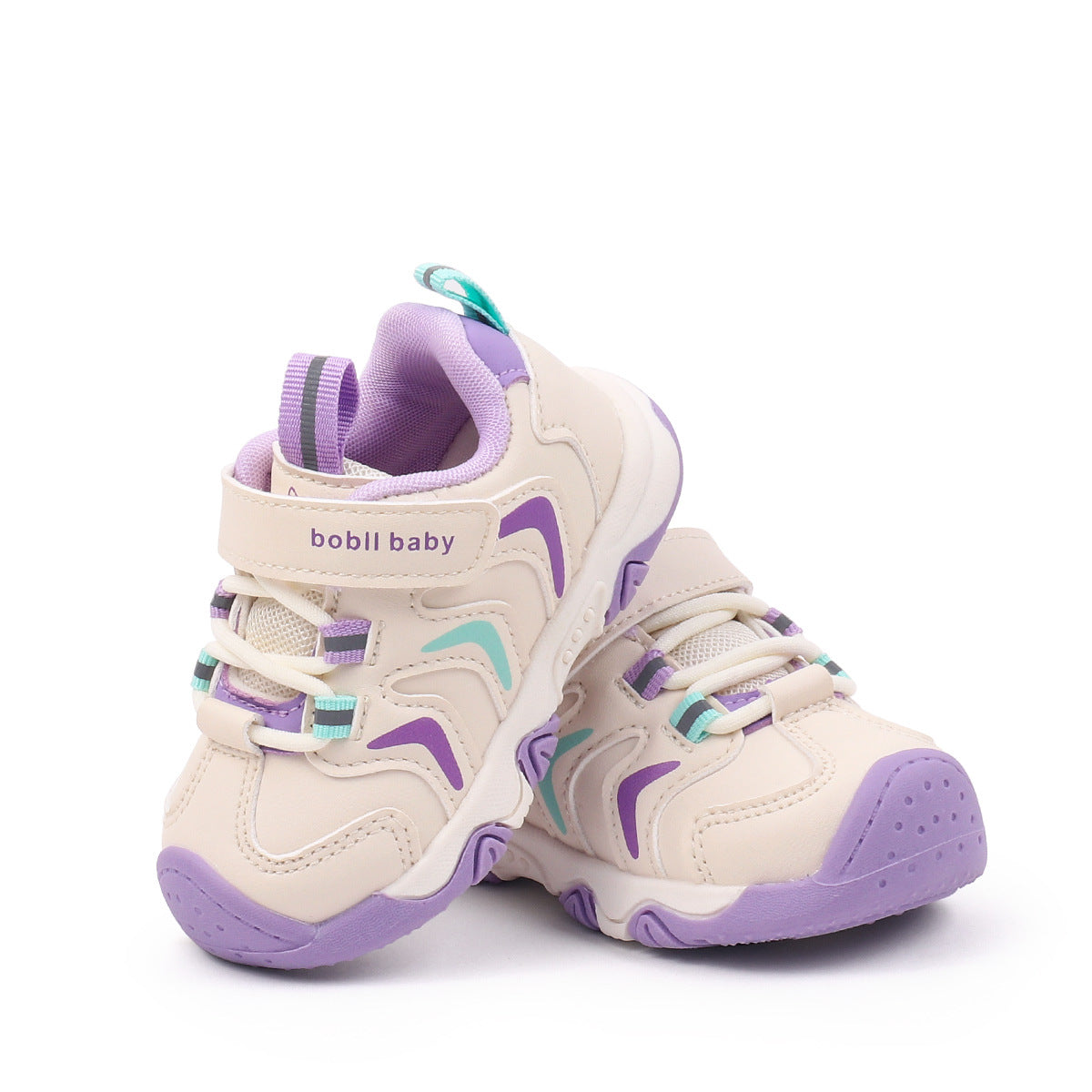 ZIG-ZAG DESIGN PREWALKER SHOES - PURPLE