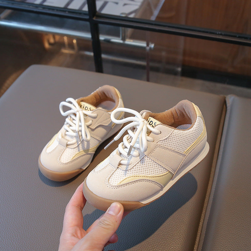 MESH VELCRO SNEAKERS - YELLOW