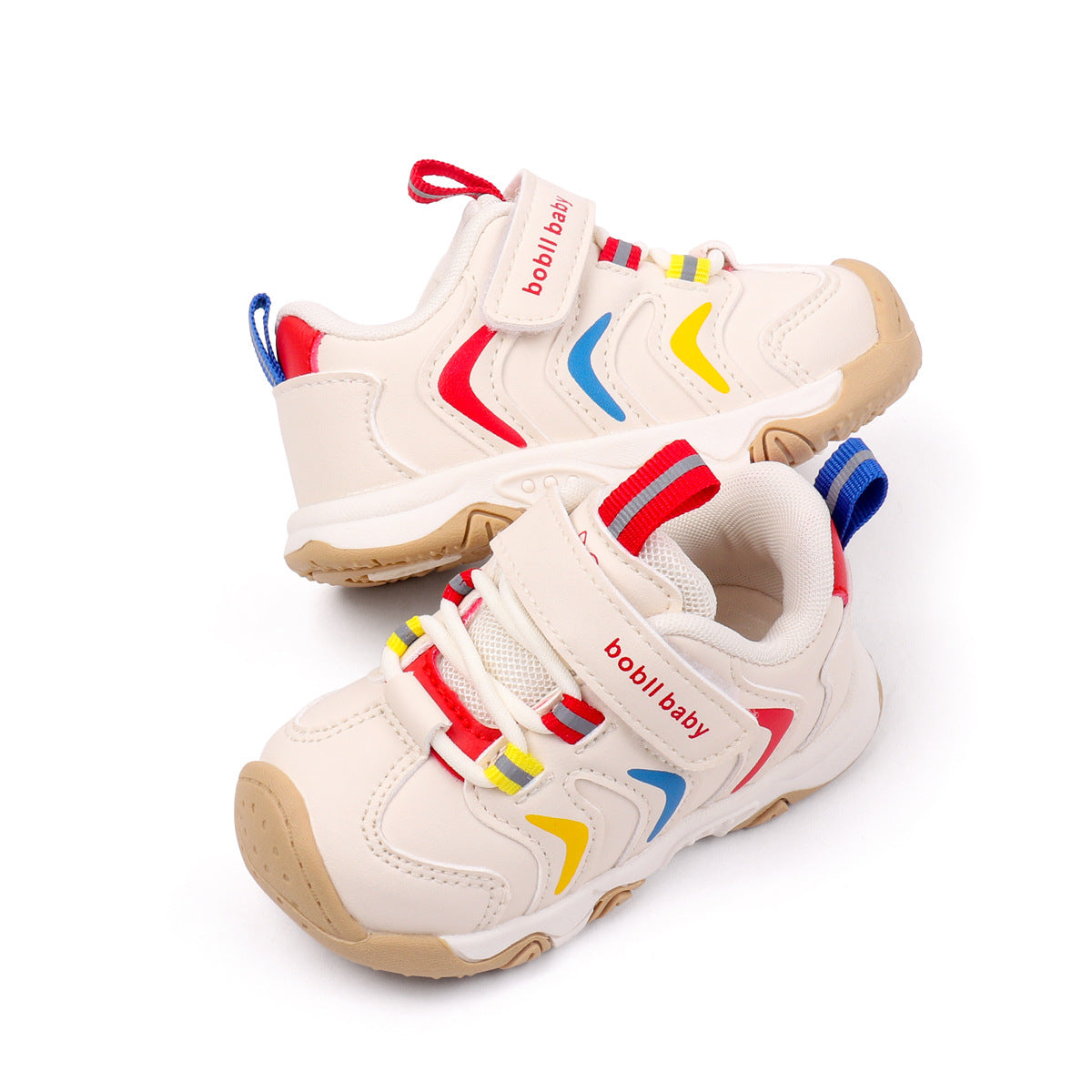 ZIG-ZAG DESIGN PREWALKER SHOES - WHITE