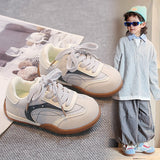 LITTLE LUXE VELCRO CLOSURE SNEAKERS - GREY