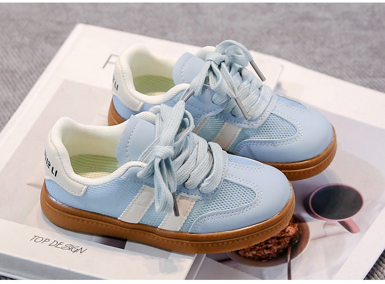 MESH VELCRO SNEAKERS - BLUE